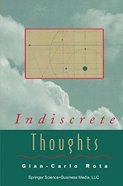 Front cover of Indiscrete Thoughts (Modern Birkhäuser Classics) by Gian-Carlo Rota