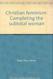 Front cover of Christian feminism by Mary Bader Papa