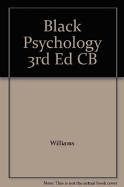 Front cover of Black psychology by Louis N. Williams
