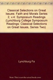 Cover of Faith and morals by Unknown