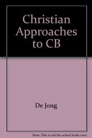 Front cover of Christian approaches to learning theory by Norman De Jong