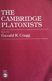 Front cover of The Cambridge Platonists by Gerald R. Cragg
