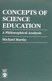 Front cover of Concepts of science education by Martin, Michael