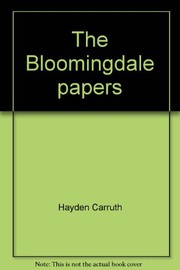 Cover of The Bloomingdale papers by Hayden Carruth