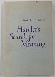 Cover of Hamlet's search for meaning by Walter N. King