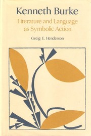 Cover of Kenneth Burke by Greig E. Henderson