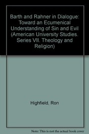Front cover of Barth and Rahner in dialogue by Ron Highfield