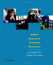 Front cover of Judicial systems in transition economies by Anderson, James H.