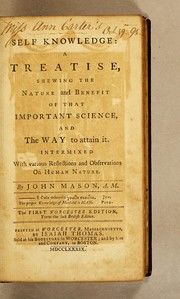 Cover of Self knowledge by John Mason