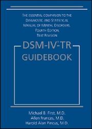 Cover of DSM-IV-TR guidebook by Michael B. First