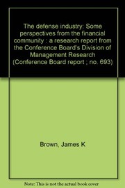 Cover of The defense industry by Brown, James K.