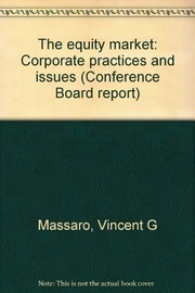 Front cover of The equity market by Vincent G. Massaro