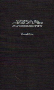 Front cover of Women's diaries, journals, and letters by Cheryl Cline