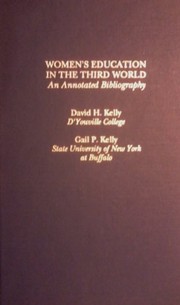 Cover of Women's education in the Third World by David H. Kelly