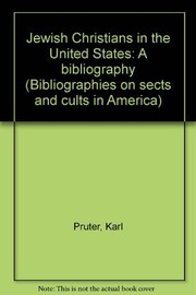 Front cover of Jewish Christians in the United States by Karl Pruter