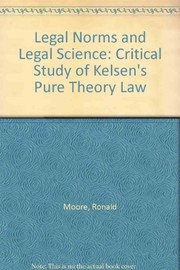 Front cover of Legal norms and legal science by Ronald Moore