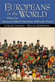 Front cover of Europeans in the world by Megan C. Armstrong