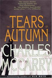 Front cover of The tears of autumn by Charles McCarry
