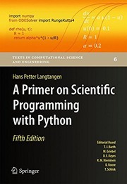 Cover of A Primer on Scientific Programming with Python (Texts in Computational Science and Engineering) by Hans Petter Langtangen