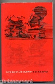 Front cover of Psychology and education of the gifted by Walter Burke Barbe