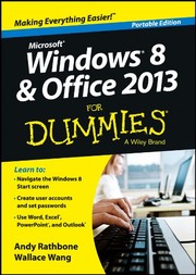 Front cover of Windows 8 and Office 2013 For Dummies by Andy Rathbone