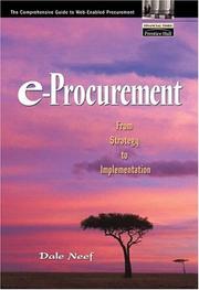 Cover of e-Procurement by Dale Neef