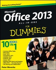 Front cover of Office 2013 All-In-One For Dummies by Peter Weverka