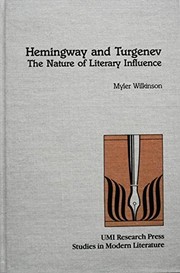 Front cover of Hemingway and Turgenev by Myler Wilkinson