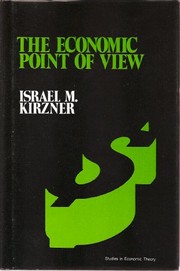 Cover of The economic point of view by Israel M. Kirzner