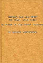 Cover of Russia and the West in Iran, 1918-1948 by George Lenczowski