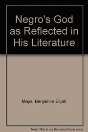 Front cover of The Negro's God by Benjamin E. Mays