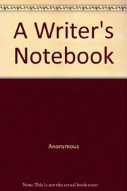 Cover of A writer's notebook by William Somerset Maugham
