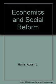 Front cover of Economics and social reform by Abram Lincoln Harris