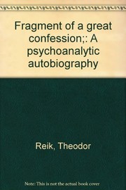 Cover of Fragment of a great confession by Theodor Reik