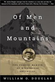 Cover of Of men and mountains by William O. Douglas