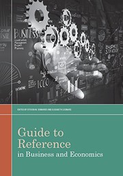 Front cover of Guide to Reference in Business and Economics by Steven W. Sowards