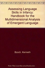Cover of Assessing language skills in infancy by Kenneth R. Bzoch