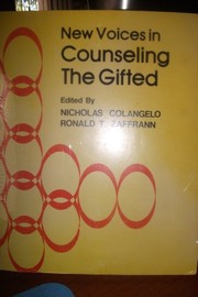 Front cover of New voices in counselling the gifted by Nicholas Colangelo