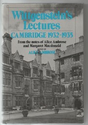 Cover of Lectures, Cambridge, 1932-1935 by Ludwig Wittgenstein