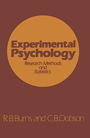 Cover of Experimental psychology by Burns, Robert B.