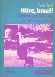 Cover of Höre Israel! by Erich Fried