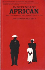 Cover of Independent African by George Shepperson