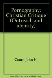 Front cover of Pornography, a Christian critique by J. H. Court