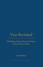 Cover of Vico revisited by Gino Bedani