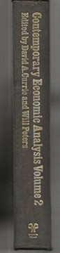Front cover of Contemporary economic analysis by Association of University Teachers of Economics. Conference