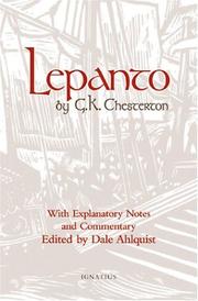 Cover of Lepanto by Gilbert Keith Chesterton