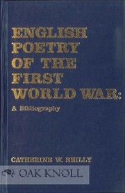 Front cover of English poetry of the First World War by Catherine W. Reilly