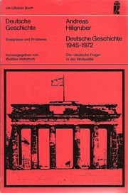 Cover of Deutsche Geschichte 1945–1972 by Andreas Hillgruber