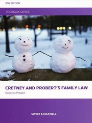 Front cover of Cretney and Probert's Family Law by Rebecca Probert