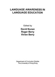 Cover of Language awareness in language education by David Nunan